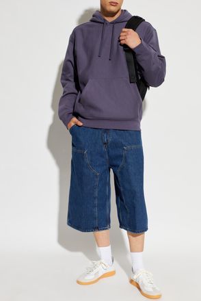 Carhartt Work in Progress OG Double Knee Long Shorts, Mens, Navy Blue