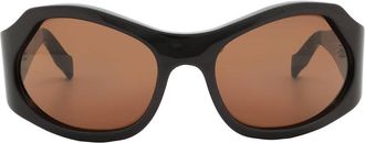 Ferragamo Brown Wrap Ladies Sunglasses SF1078S 210 59