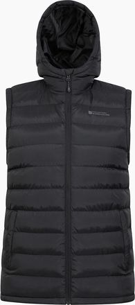 Mountain Warehouse Mens Mountain Warehouse Mens Seasons Hooded Padded Gilet - Black - Size: 38/Regular