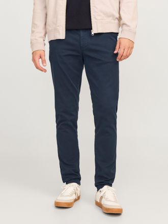 Jack & Jones Chinohose JACK & JONES JPSTMARCO ARTHUR CHINO SN, Herren, Gr. 28, L&auml;nge 32, blau (night sky), Web, Obermaterial: 97% Baumwolle, 3% Elasthan, unifarben