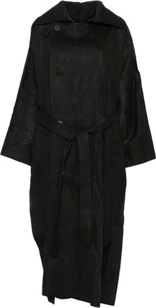 Issey Miyake Cappotto Hempen - Nero