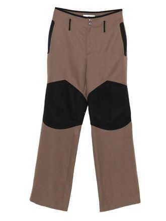 Kiko Kostadinov Orvos panelled trousers - Brown