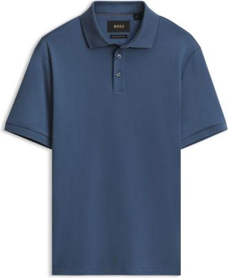 BOSS Mercerized-cotton polo shirt