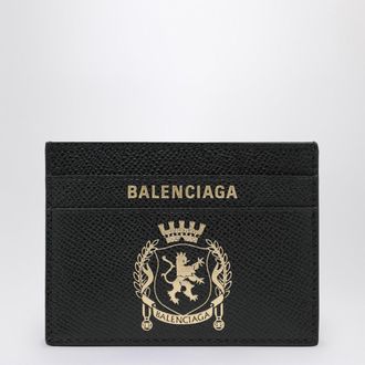 Balenciaga Black Leather Passport Holder