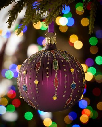 Neiman Marcus Mystic Twilight Glass Ornament