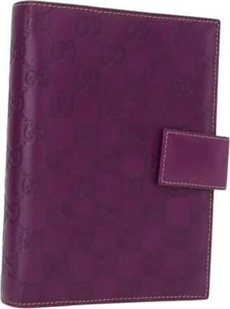 Gucci Pre-owned Accessories, female, Purple, Size: ONE SIZE Pre-owned Day Planner Cover