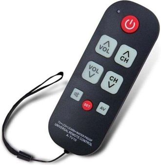 OEM Telecomando Universale Per Tv, Semplice E Impermeabile, Ideale Per Anziani, Con Pulsanti Grandi E Illuminazione A Led