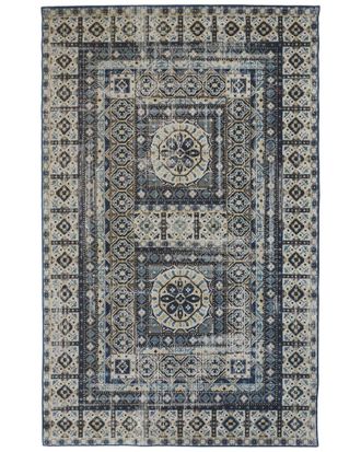 Weave & Wander Kezia Transitional Medallion Accent Rug