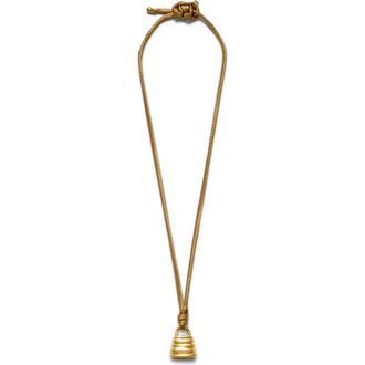 Cult Gaia Loxley Pendant Necklace in Antique Brass at Nordstrom
