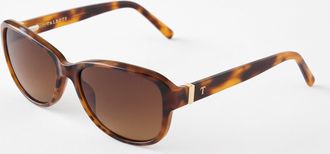 Talbots Daphne Tortoiseshell Sunglasses - Caramel Tort/Gold - 001 Talbots