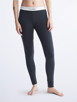 Calvin Klein Calvin Klein Womens Icon Cotton Modal Lounge Leggings - Black - XS