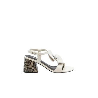 Jeannot Aj621B Sandal - female - Jeannot - High Heel Sandals - White - 3 UK - Shoes