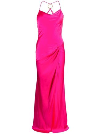 Pinko Satijnen avondjurk - Roze