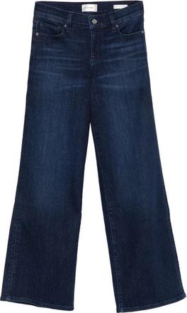 Frame Denim Low Rise Le Slim Palazzo - Dames - Loose Fit Jeans - Blauw - W28 - Katoen - Jeans