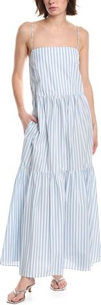 Rag & Bone Leilah Stripe Poplin Maxi Dress