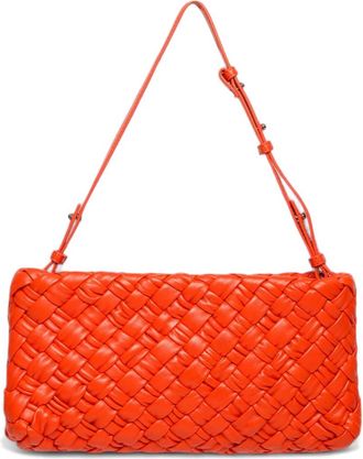 Walter Baker Whitley Woven Leather Clutch in Flame at Nordstrom Rack