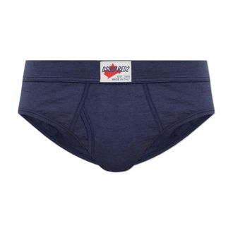 Dsquared2 Wool Briefs - Heren - Onderbroek - Blauw - L - Wol - Ondergoed