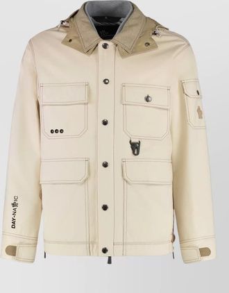 Moncler kelpius hooded jacket multi pocket design