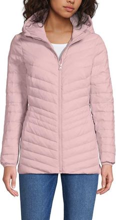 Lands End Ultralight Packable Down Jacket in Light Mauve at Nordstrom, Size Small