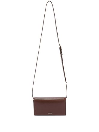 Jil Sander All-Day kleine crossbodytas - Bruin