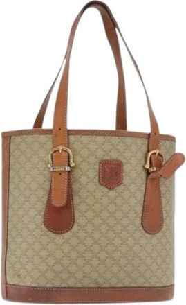 Celine Pre-owned Plastic Tote Bag - Dames - Vintage Shopper - Beige - ONE Size - Vintage