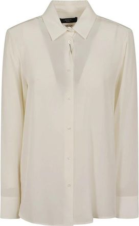 Max Mara Wkdcurvone - Dames - Overhemden - Beige - L - Overhemden