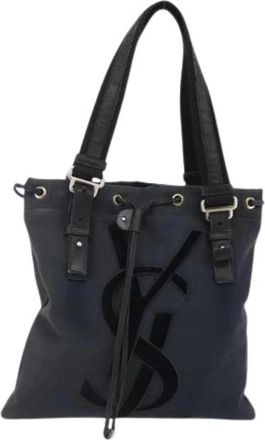 Saint Laurent Borsa a spalla Pre-owned in tela - - Pre-owned - Donna - Nero - ONE SIZE