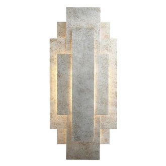 Netlighting FORI Stylish Contemporary Dimmable Indoor Modern 2 Light Wall Lamp in Silver