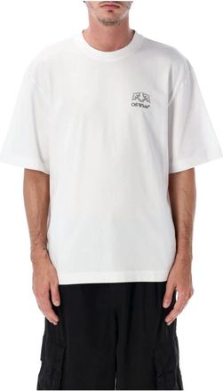 Off-white Offline Half Arrow Skate S/S Tee - Heren - T-shirts - Wit - M - Katoen - Tops
