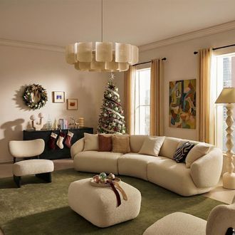 Castlery White Curve Sofa | Auburn by Castlery