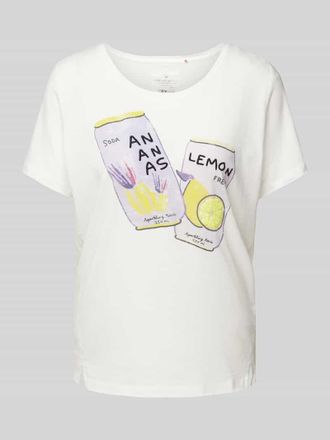 Lieblingsstück T-Shirt mit Motiv-Print Modell Corella in Offwhite, Größe M