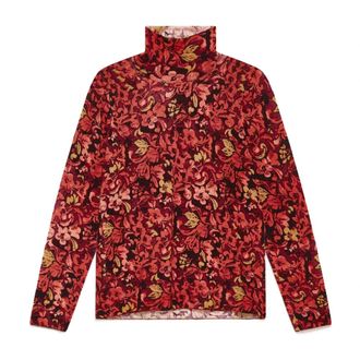 Maliparmi Maliparmi, Truien & Vesten, Dames, Rood, XS, Wol, Printed Knit Maille