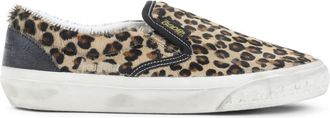 Golden Goose Black Brown Slip-on Sneakers