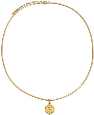 Petit Moments Initial Pendant Necklace in Gold-F at Nordstrom
