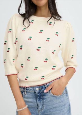 b.young Melba Crew Neck Sweater In Marshmallow