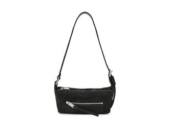 AllSaints Vega G Mini Shoulder Womens Handbags Meteorite Grey, Leather