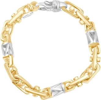 Pompeii3 Mens Link 14k Gold (66gram) or Platinum (106gram) 8.5mm Bracelet 8.5