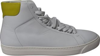 Anya Hindmarch High-Top Sneakers in White Leather