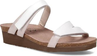 Naot Womens Presley Sandal In Pearl White Leather Quartz