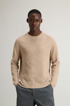 Woolrich uomo Maglione girocollo in misto lana Beige Taglia XXL