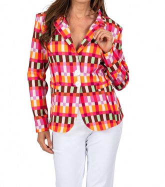 Scapa Button Down Blazer In Multi