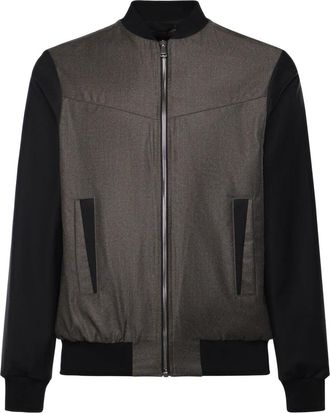 Giuliano Galiano Bomberjack - Heren - Bomber jackets - Bruin - 3XL - Wol - Jassen