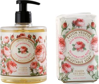 Panier Des Sens Panier Des Sens Rose Liquid Marseille Soap 16.9Oz & Extra-Gentle Soap 5.3Oz