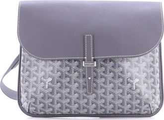 Goyard Coursier Messenger Bag Coated Canvas and Leather