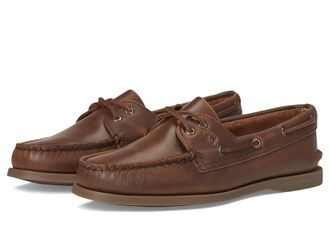 Sperry Top-Sider AO 2 Eye Womens Slip on Shoes Medium Brown : 6.5 M (B), Leather