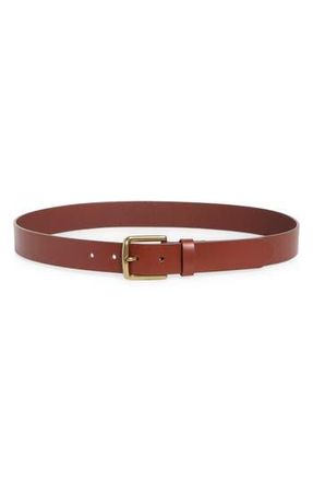 Nordstrom Rack Leather Belt in Brown Shell at Nordstrom Rack, Size 34
