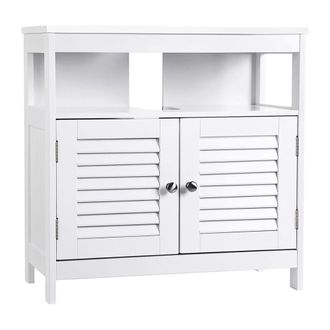 Calicosy Mueble bajo lavabo blanco 2 puertas 1 nicho L60cm