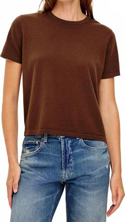 Rails Cotton Cashmere T-Shirt In Espresso