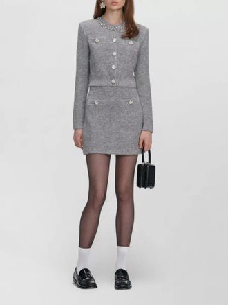 Self Portrait knit mini skirt and cropped jacket set