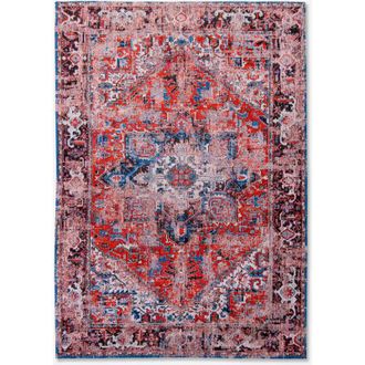 Louis De Poortere HERIZ DESIGN - TAPPETO CLASSICO ANTIQUARIO - Prodotto in Belgio - Tessuto piatto jacquard meccanico - Rifinito a mano - Antiscivolo naturale - 100%